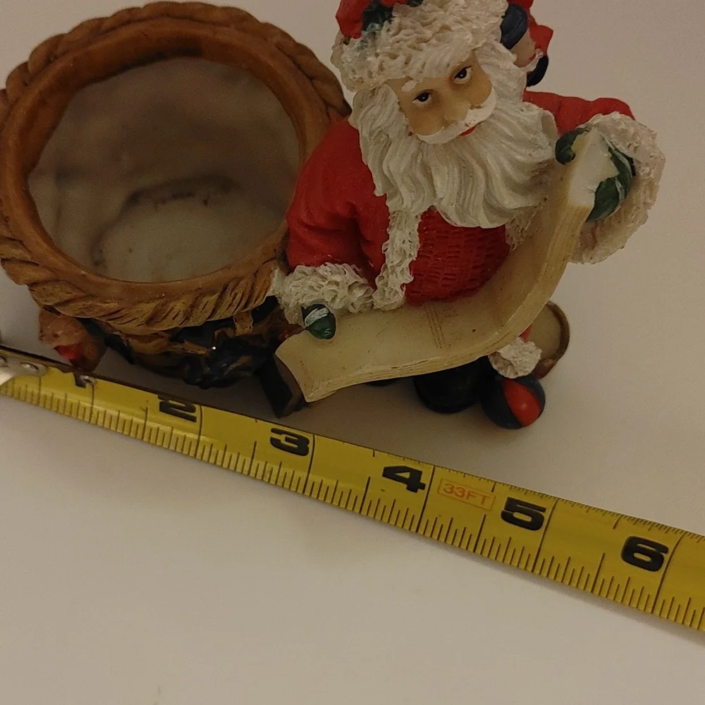 Santa small planter or candle holder - Picture 5 of 6